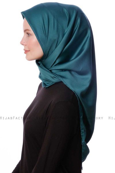 Eylul - Hijab Rayon Quadrato Verde Scuro