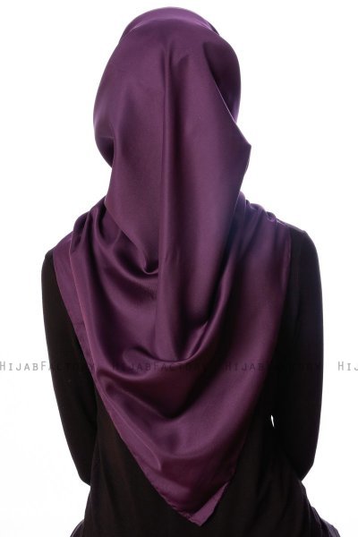 Eylul - Hijab Rayon Quadrato Prugna