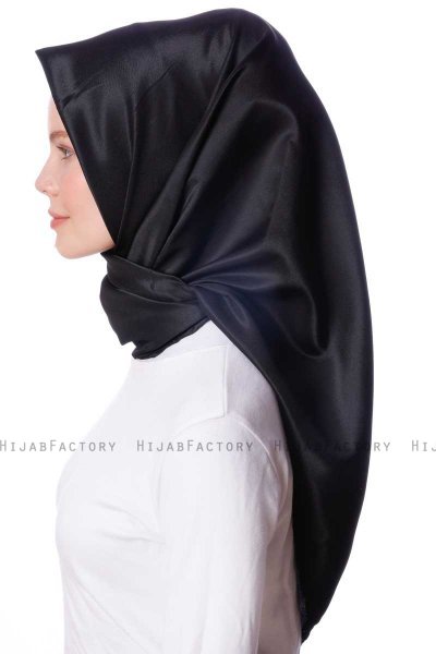 Eylul - Hijab Rayon Quadrato Nero
