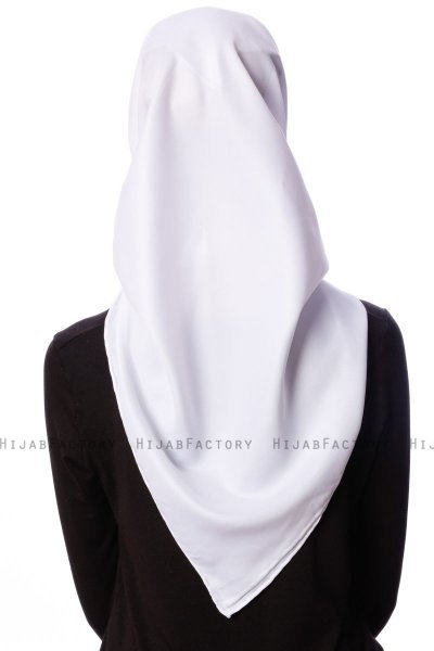 Eylul - Hijab Rayon Quadrato Bianca