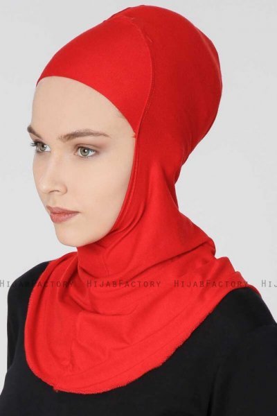 Filiz Röd XL Ninja Hijab Underslöja Ecardin 200717a