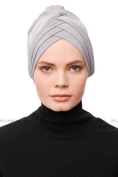Gamze - Turbante Grigio Chiaro