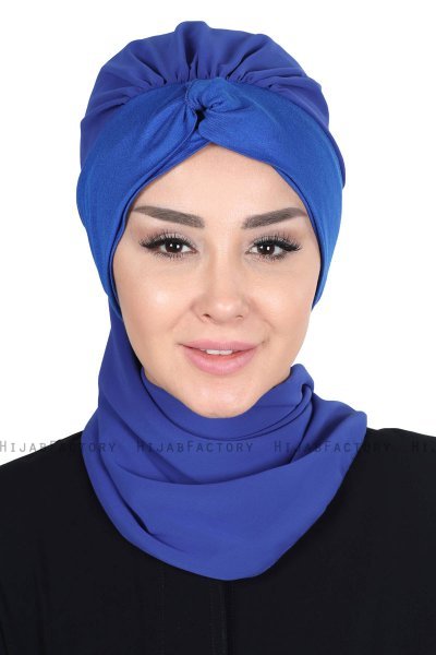 Gill - Hijab Pratico Blu & Blu