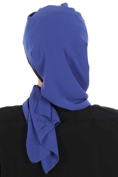Gill - Hijab Pratico Blu & Nero