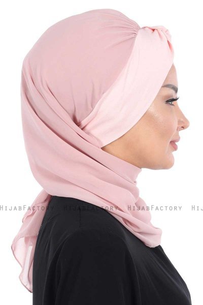 Gill - Hijab Pratico Rosa Antico & Rosa Antico