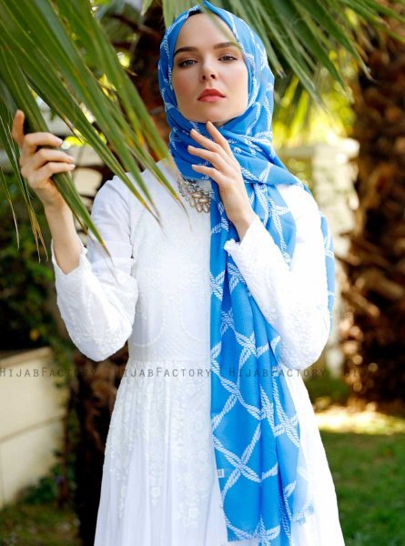 Habibah - Hijab Fantasia Blu - Sal Evi