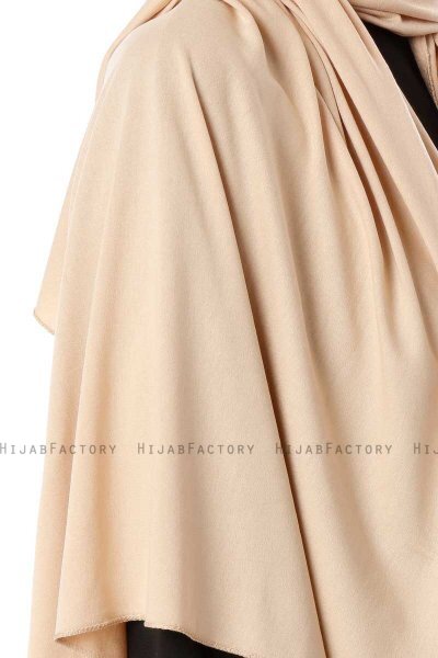 Hande - Hijab Di Cotone Beige - Gülsoy