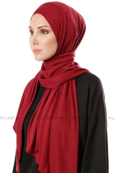 Hande - Hijab Di Cotone Bordò - Gülsoy