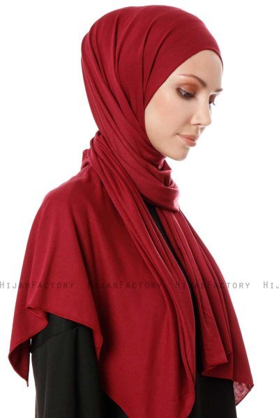 Hande - Hijab Di Cotone Bordò - Gülsoy