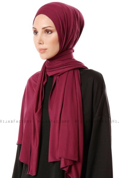 Hande - Hijab Di Cotone Cherry - Gülsoy