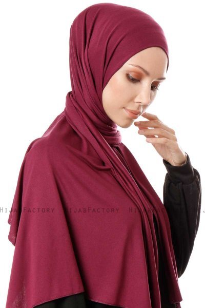 Hande - Hijab Di Cotone Cherry - Gülsoy