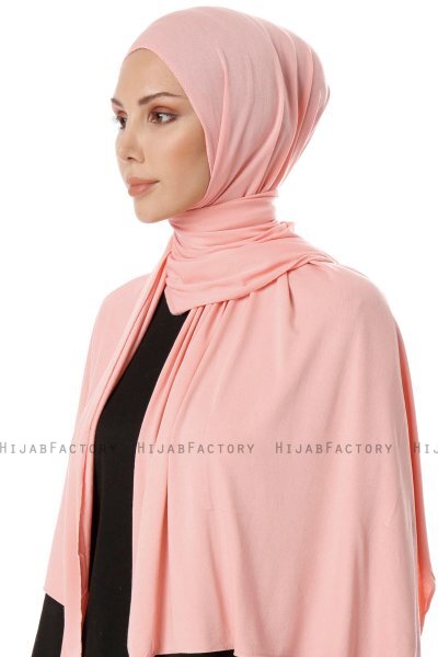Hande - Hijab Di Cotone Salmone - Gülsoy