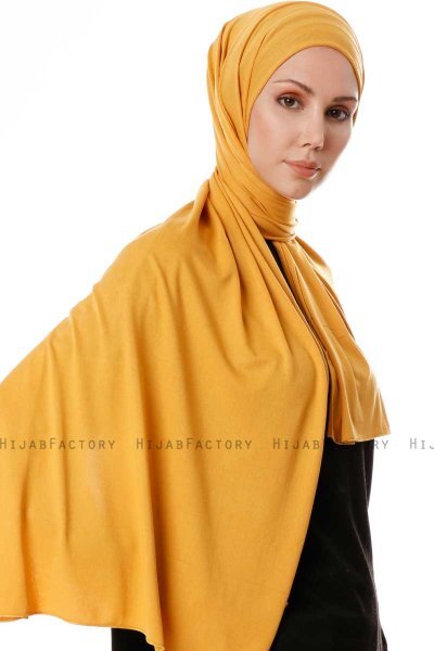 Hande - Hijab Di Cotone Pesca - Gülsoy