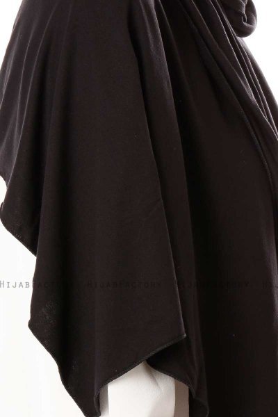 Hande - Hijab Di Cotone Nero - Gülsoy