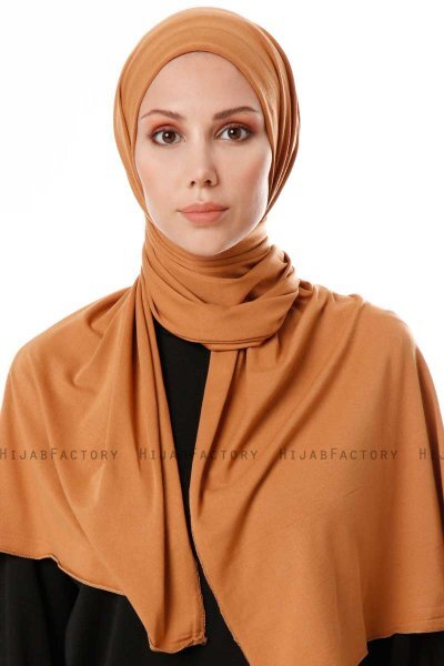 Hande - Hijab Di Cotone Rosso Mattone - Gülsoy
