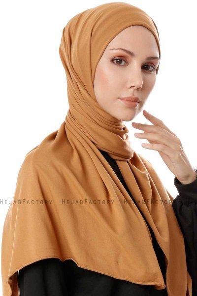 Hande - Hijab Di Cotone Rosso Mattone - Gülsoy