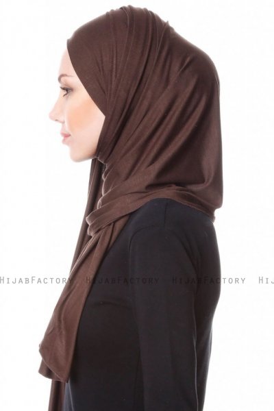 Hanfendy Brun Praktisk One Piece Hijab Sjal 201708c