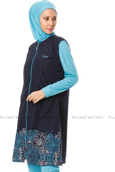 Hatice - Burkini Blu Navy Scuro - Seamay