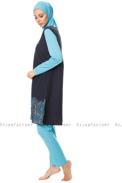 Hatice - Burkini Blu Navy Scuro - Seamay