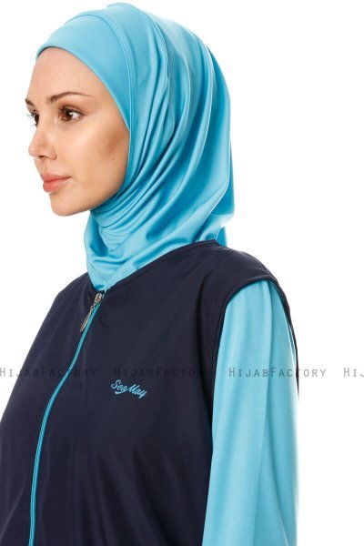 Hatice - Burkini Blu Navy Scuro - Seamay