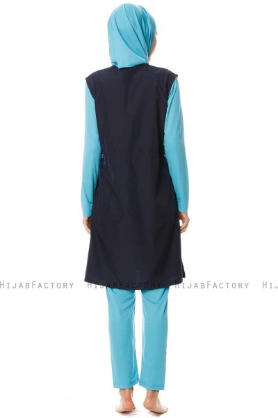 Hatice - Burkini Blu Navy Scuro - Seamay
