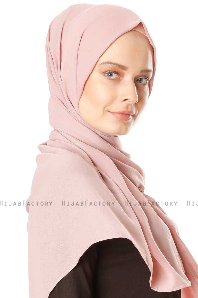 Hazal - Hijab Crepe Rosa Antico - Ecardin