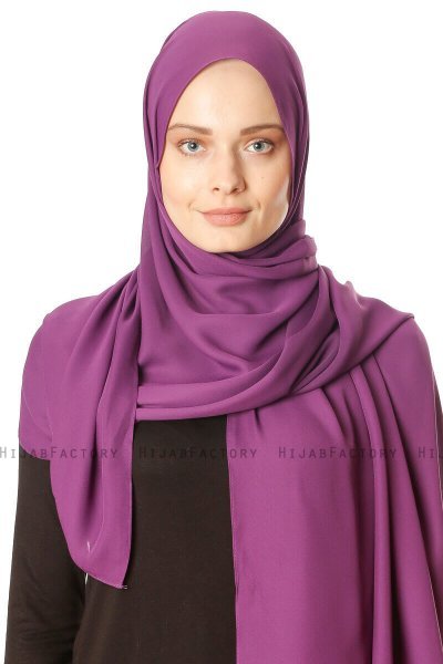 Hazal - Hijab Crepe Viola - Ecardin