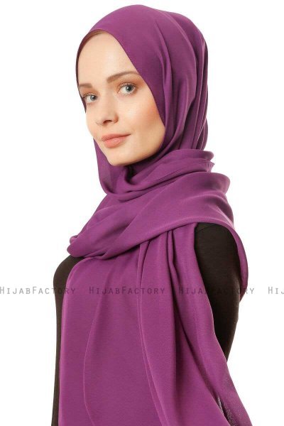 Hazal - Hijab Crepe Viola - Ecardin