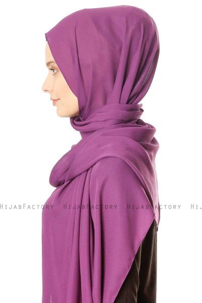 Hazal - Hijab Crepe Viola - Ecardin