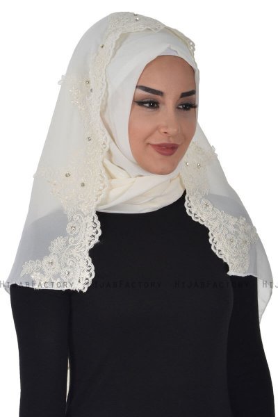 Helena - Hijab Pratico Creme - Ayse Turban