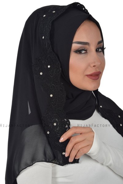 Helena - Hijab Pratico Nero - Ayse Turban