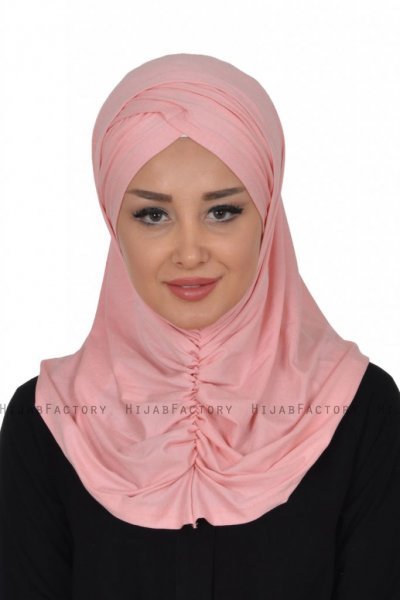 Hilda - Hijab Di Cotone Rosa Antico