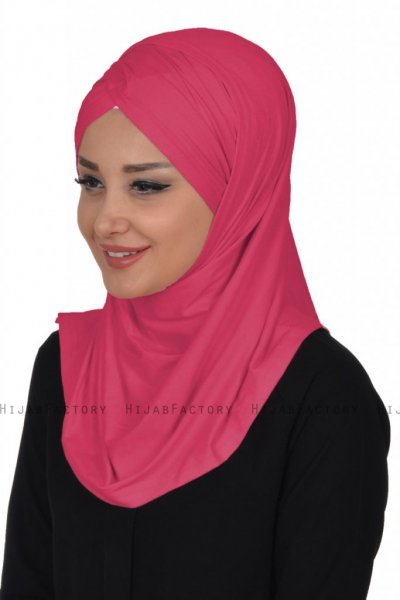 Hilda - Hijab Di Cotone Fucsia