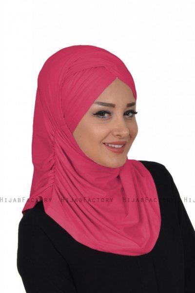 Hilda - Hijab Di Cotone Fucsia