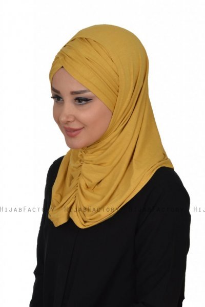 Hilda - Hijab Di Cotone Mostarda