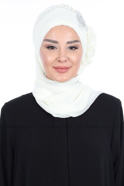 Hillevi - Turbante Chiffon Creme