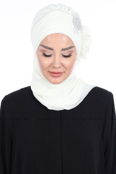 Hillevi - Turbante Chiffon Creme