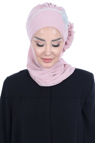 Hillevi - Turbante Chiffon Rosa Antico