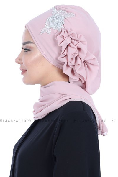 Hillevi - Turbante Chiffon Rosa Antico