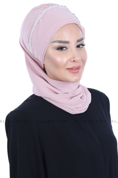Hillevi - Turbante Chiffon Rosa Antico