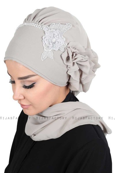 Hillevi - Turbante Chiffon Taupe
