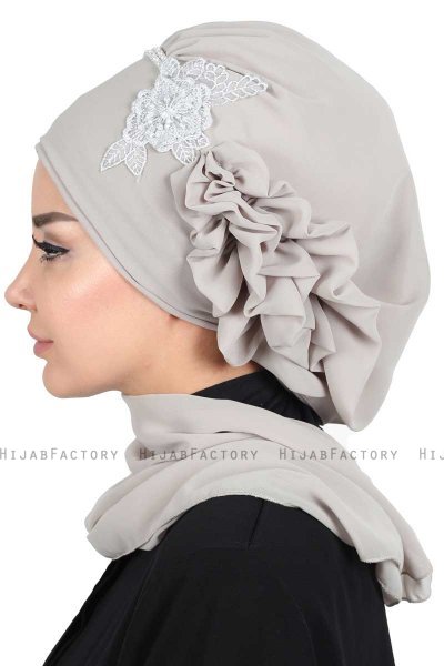 Hillevi - Turbante Chiffon Taupe