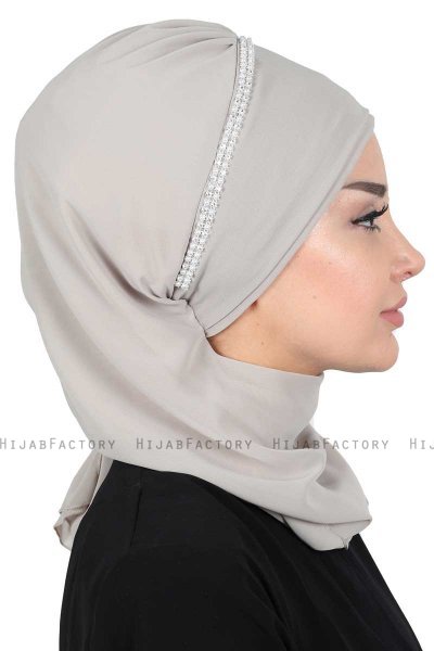 Hillevi - Turbante Chiffon Taupe
