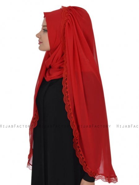 Ida Röd Praktisk Hijab Ayse Turban 328506e