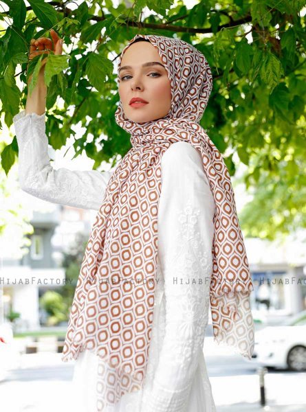 Isbah - Hijab Fantasia Marrone - Sal Evi