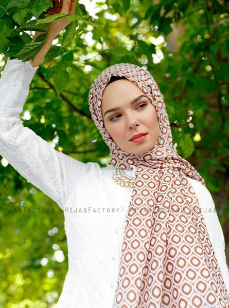 Isbah - Hijab Fantasia Marrone - Sal Evi