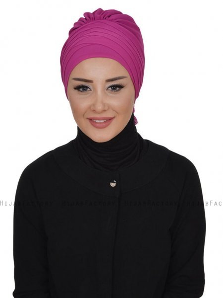 Jane - Turbante Chiffon Fucsia - Ayse Turban
