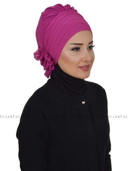 Jane - Turbante Chiffon Fucsia - Ayse Turban