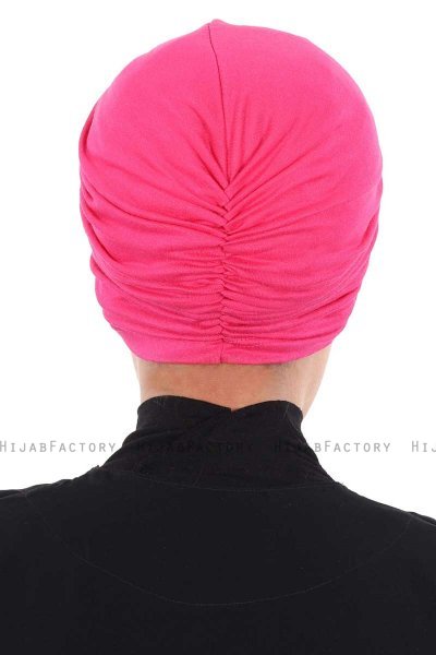 Jill - Turbante Di Cotone Fucsia - Ayse Turban