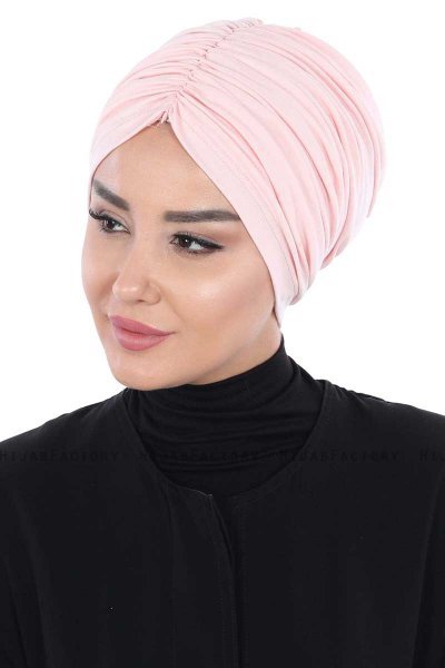Jill - Turbante Di Cotone Rosa Antico - Ayse Turban